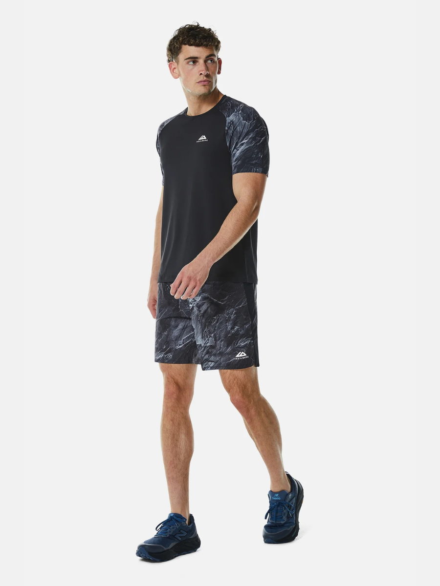 Trailberg - Vertex Obsidian Shorts - Black/Neon Lime