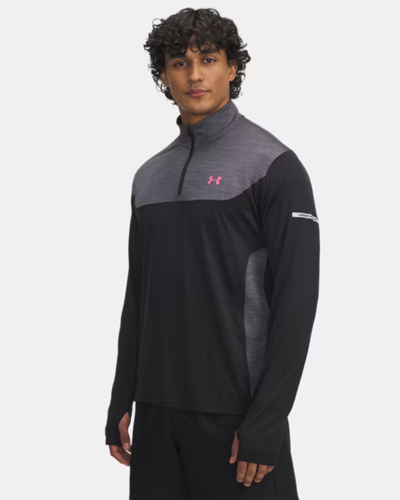 Under Armour - Tech Utility 1/4 Zip - Black/Pink