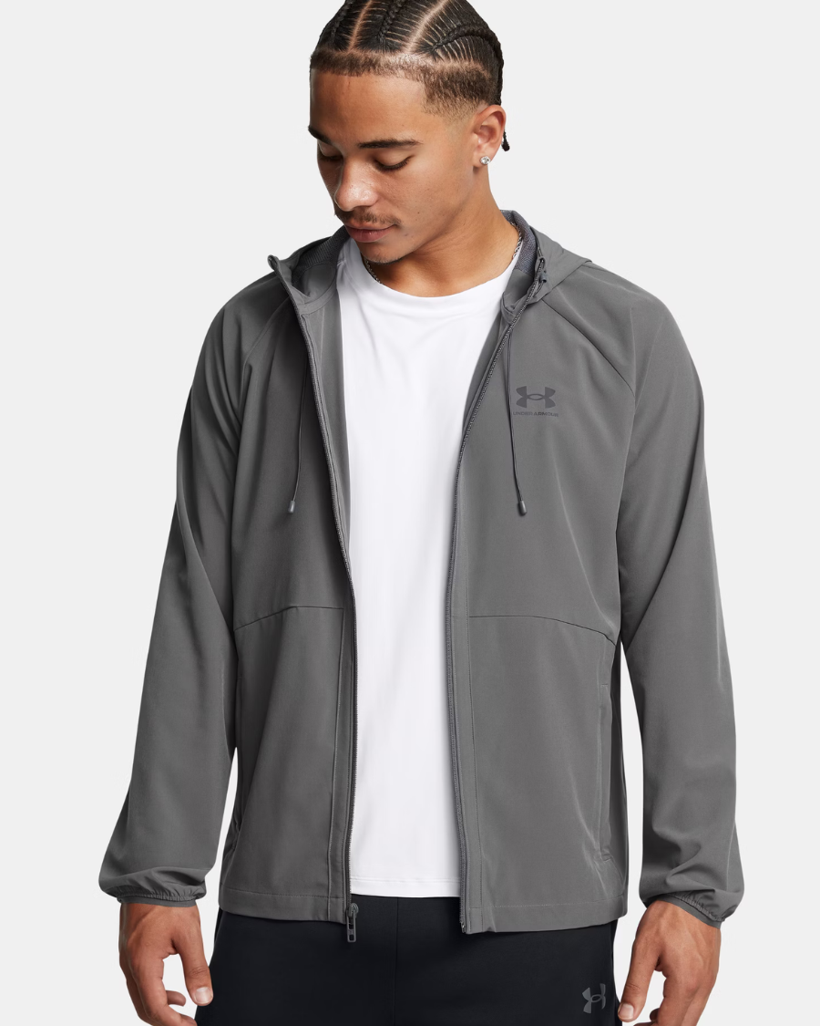 Under Armour - Stretch Woven Windbreaker - Grey