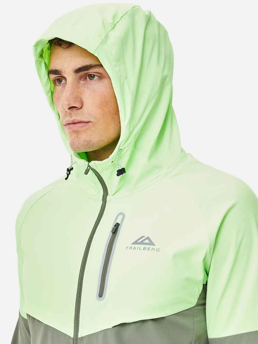 Trailberg - SS25 Cloud 2.0 Windbreaker - Agave Green/Neon