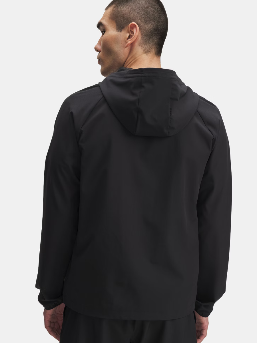 Under Armour - Stretch Woven Windbreaker - Black/Red