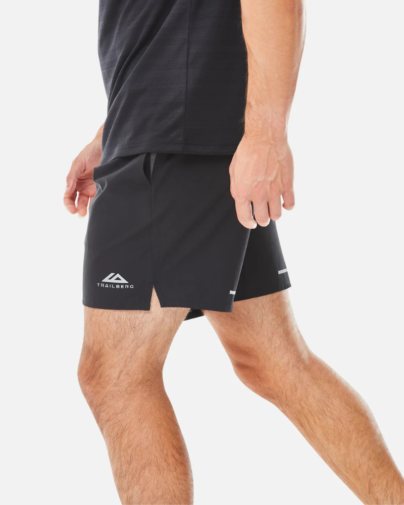 Trailberg - AW25 Cloud Shorts - Black/Volcano Grey