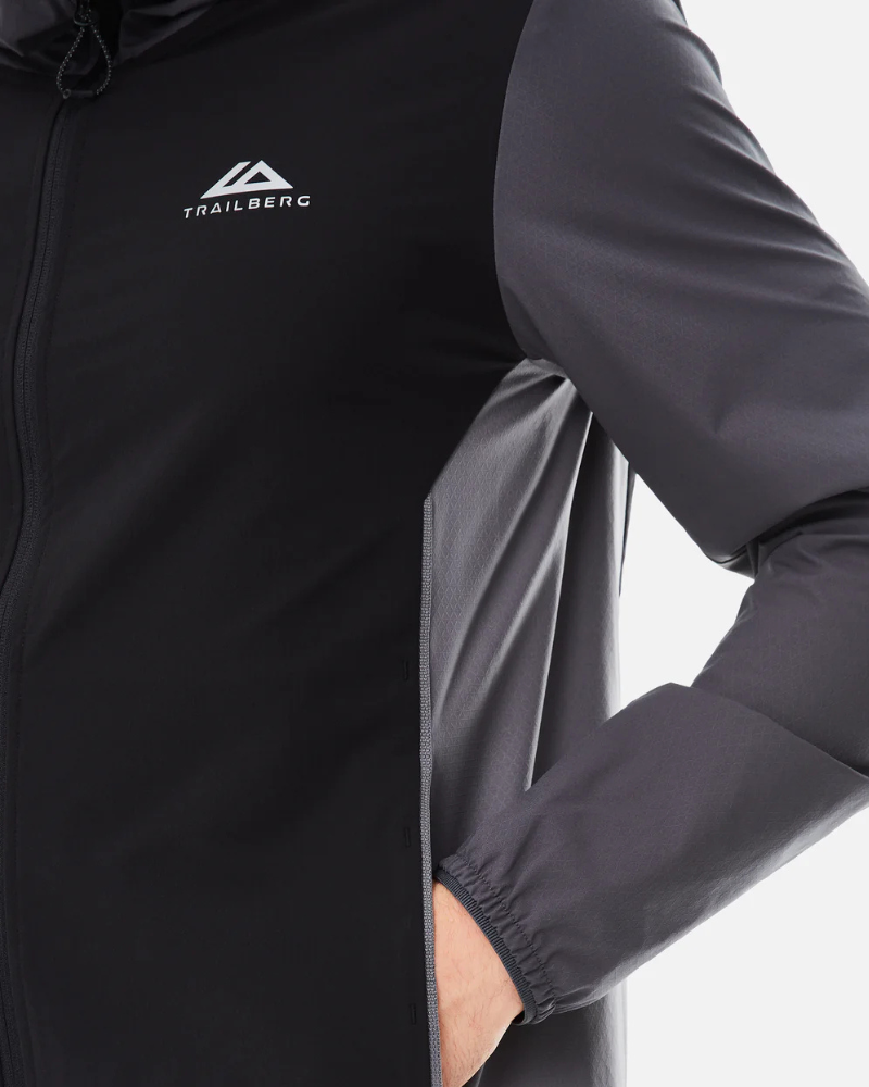 Trailberg - AW25 Triathlon Windbreaker - Black/Volcano Grey/Urban Smoke