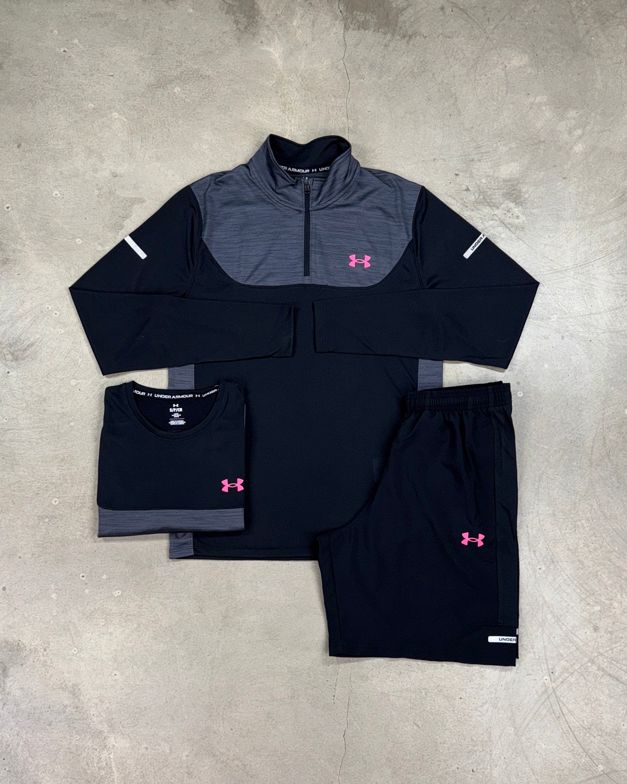 Under Armour - Tech Utility Three Piece - Black/Pink