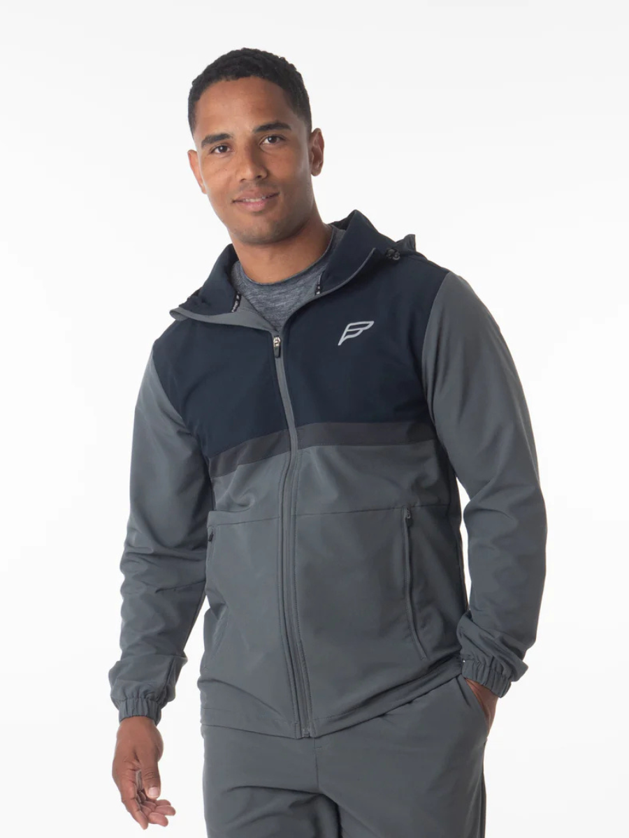 Frequency - Apex Tech Windbreaker - Grey/Navy
