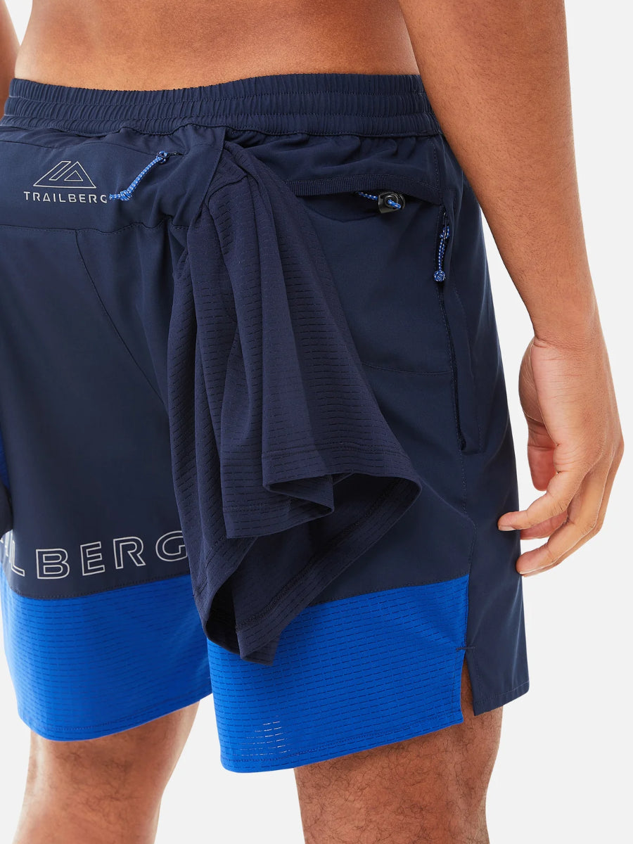 Trailberg - Rapid Dash Shorts - Black Iris/Surf The Web