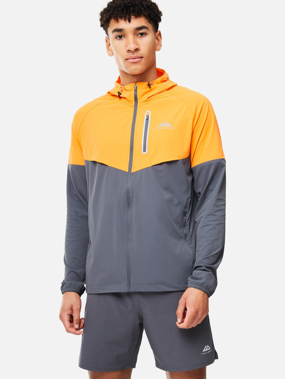 Trailberg - SS25 Cloud Windbreaker Three Piece - Orange/Grey