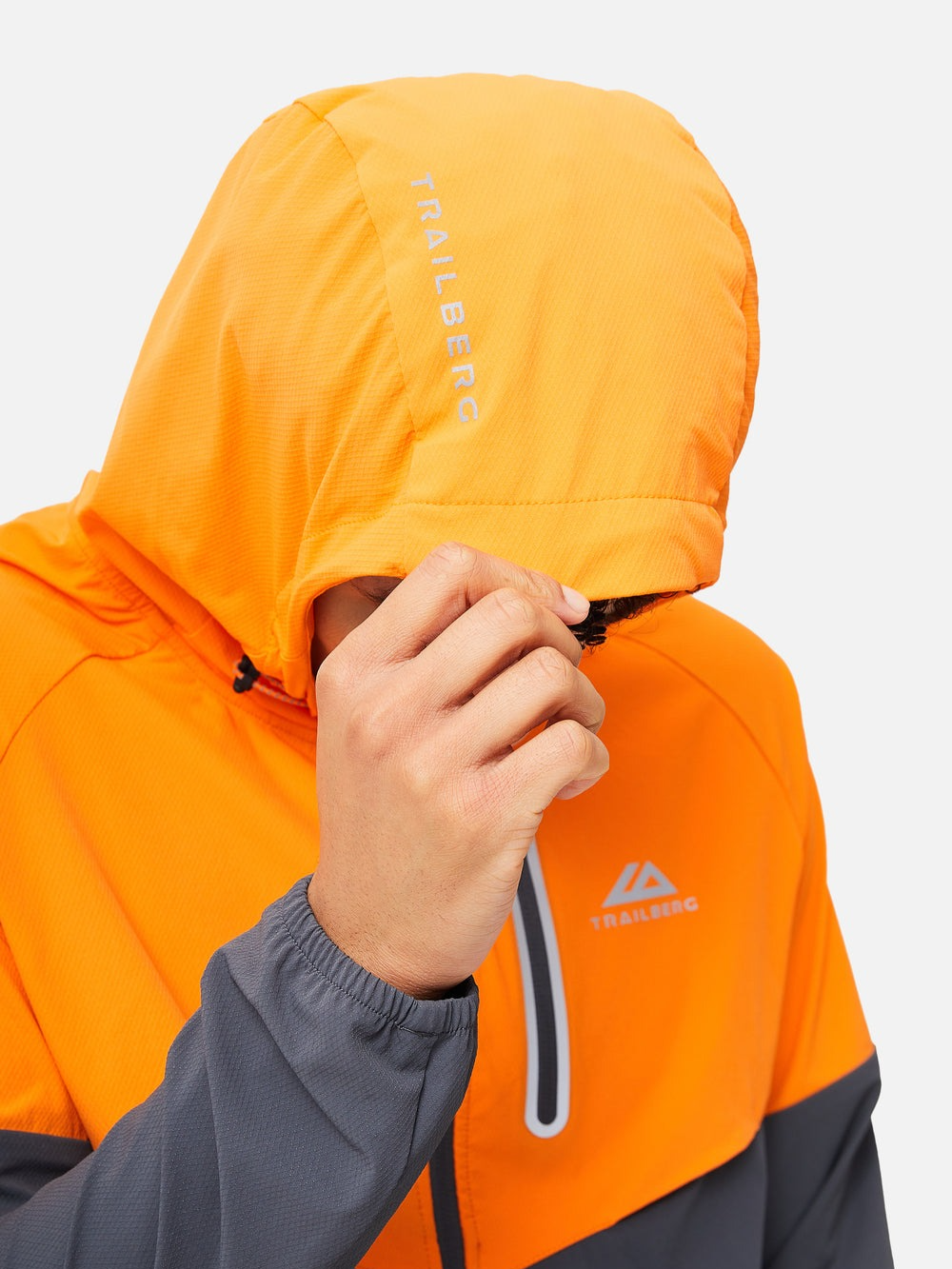 Trailberg - SS25 Cloud 2.0 Windbreaker - Orange/Grey