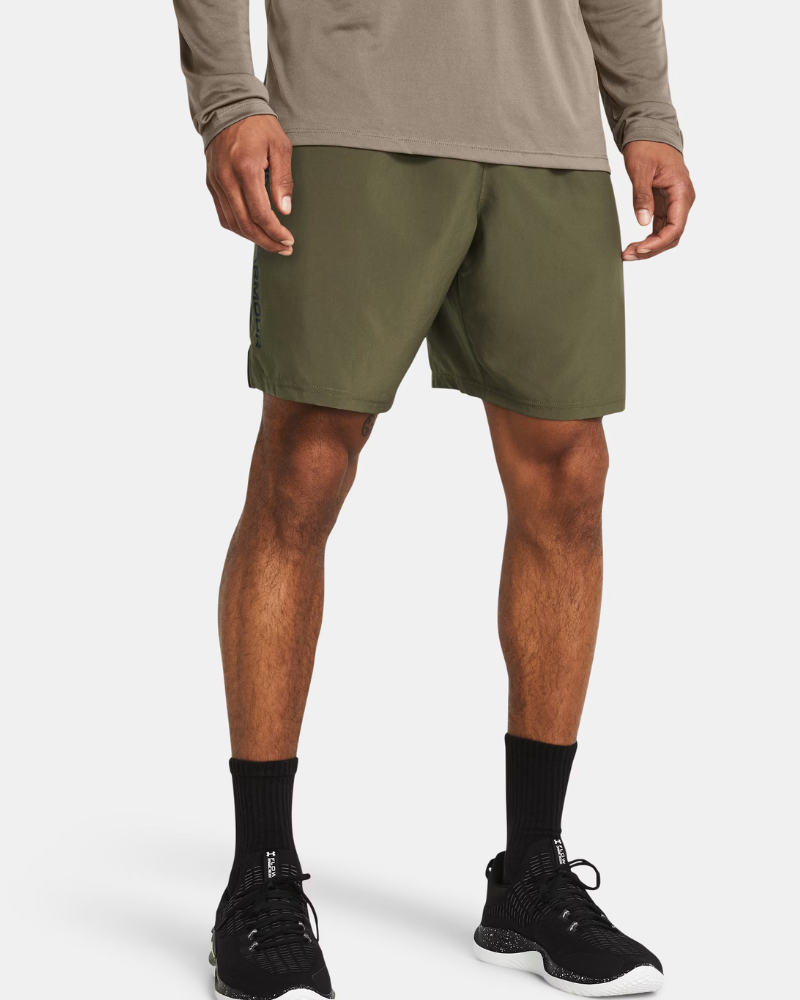 Under Armour - Tech Woven Wordmark Shorts - Khaki