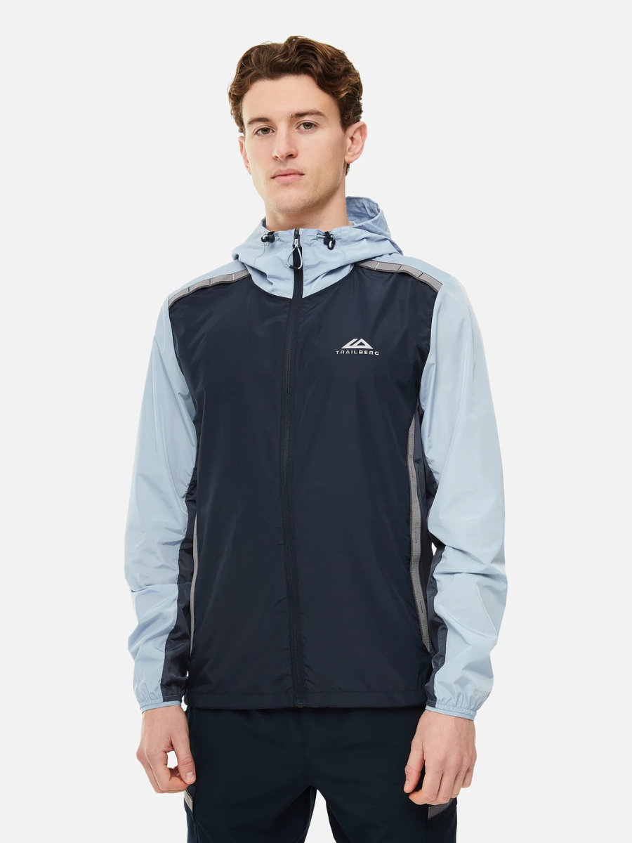 Trailberg - Triathlon SS25 Windbreaker - Navy/Grey/Blue