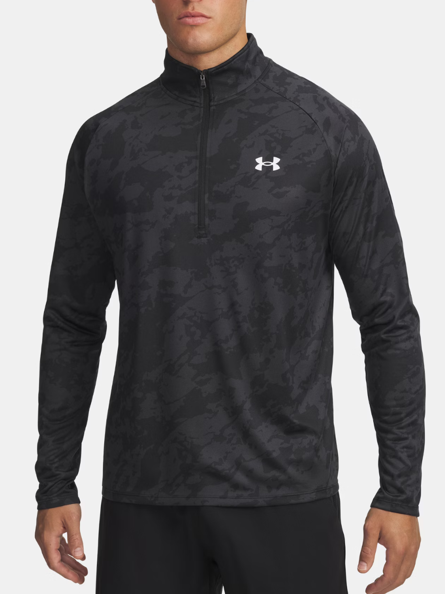 Under Armour - Half Zip - Black Camo