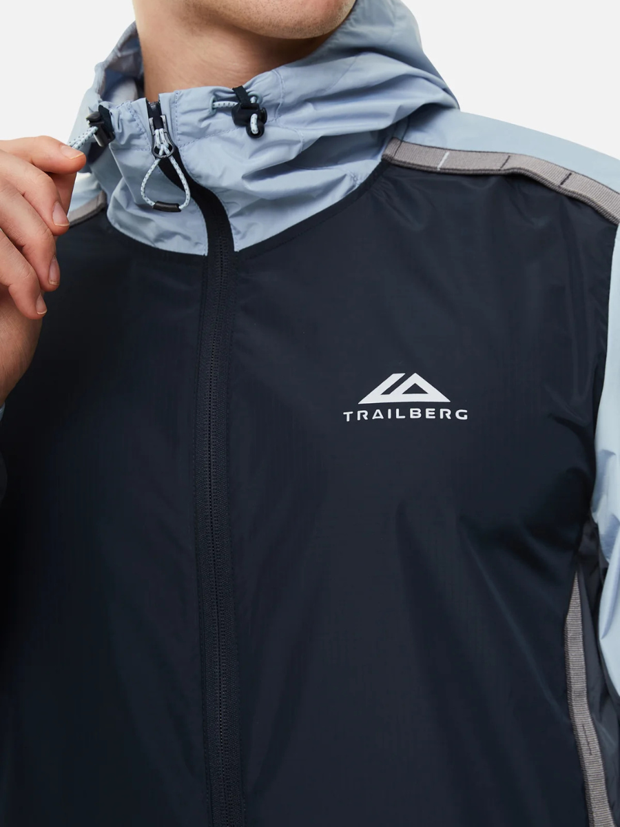 Trailberg - Triathlon SS25 Windbreaker - Navy/Grey/Blue