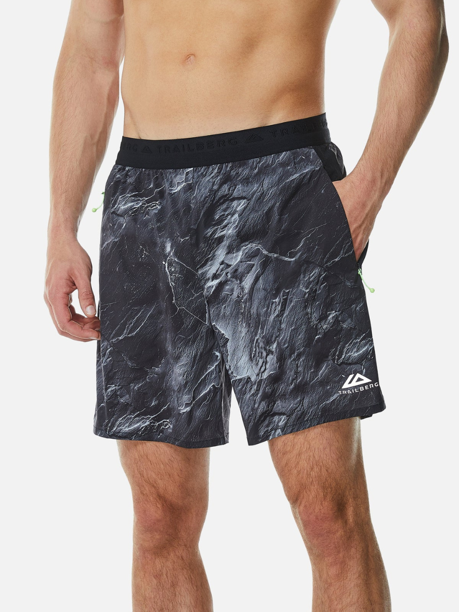 Trailberg - Vertex Obsidian Shorts - Black/Neon Lime