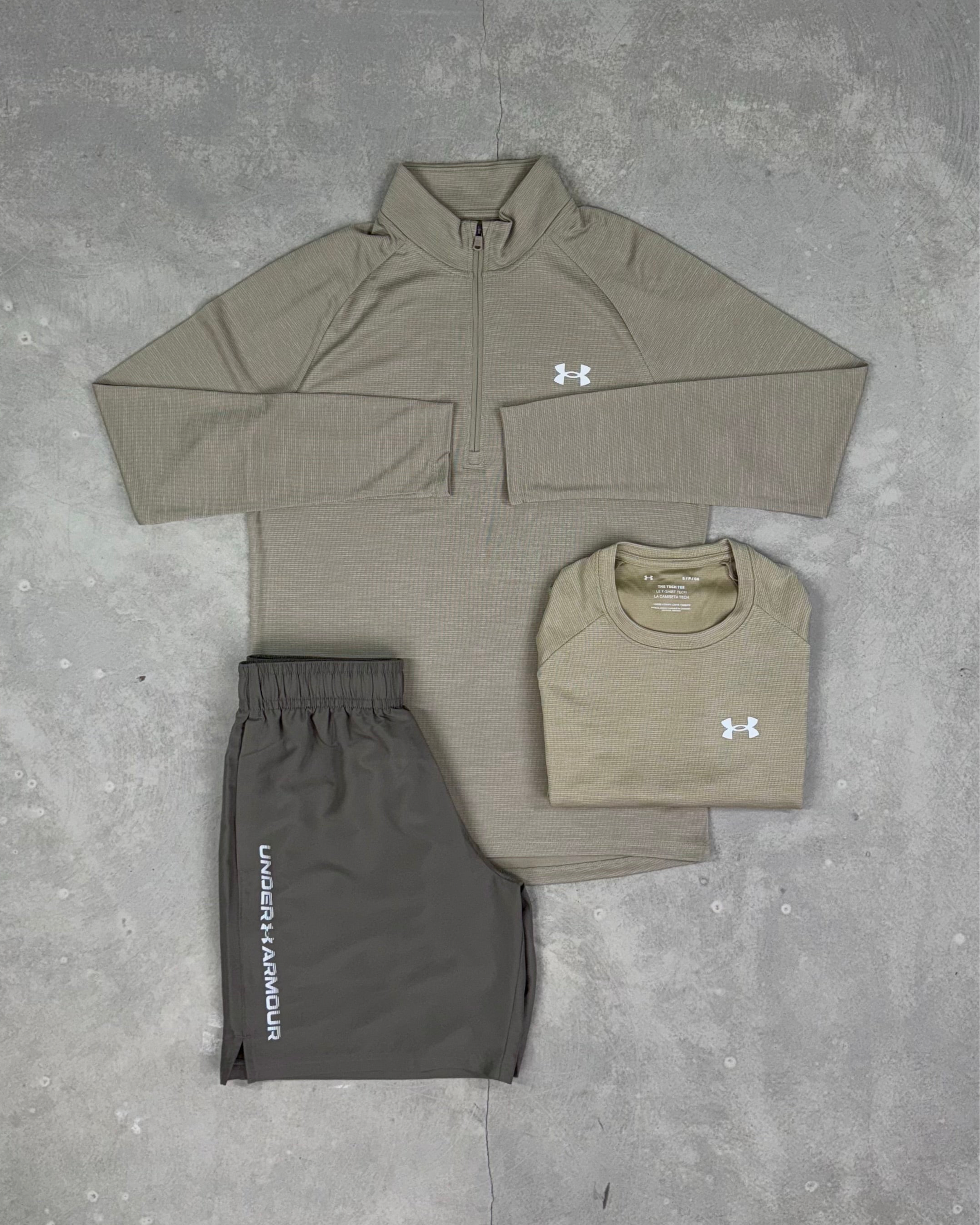 Under Armour - Tech Textured Three Piece - Stone