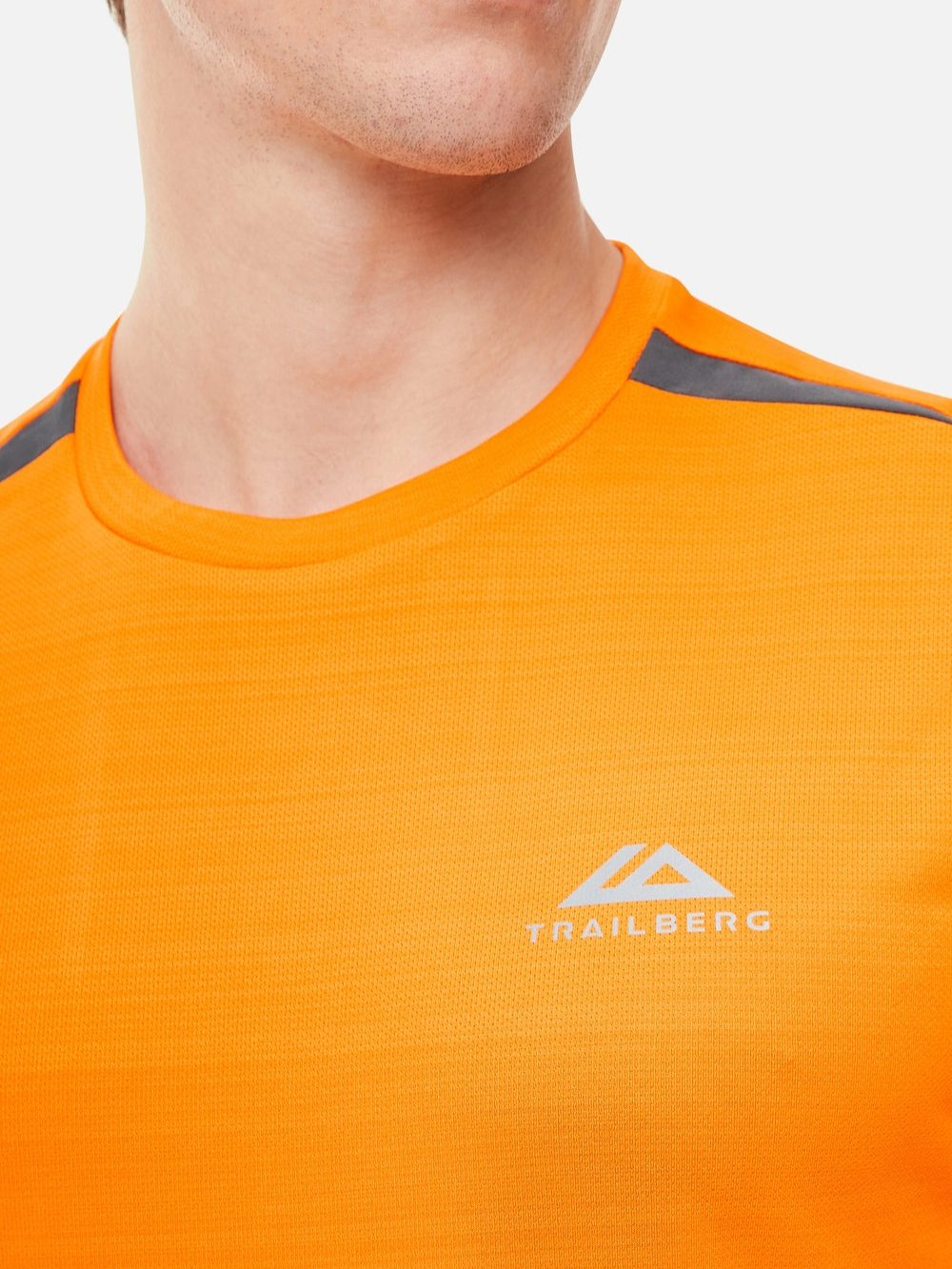 Trailberg - SS25 Cloud Tee - Orange/Grey